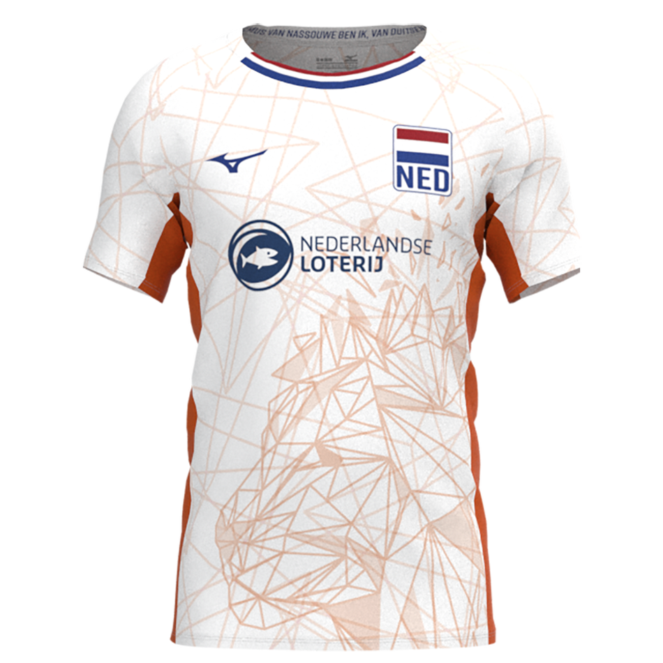 Mizuno Nevobo Volleyball Match White Shirt Men White